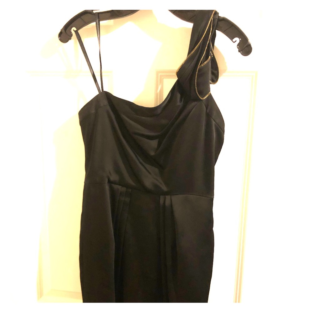 BCBG MaxAzria one-shoulder cocktail dress